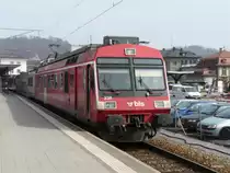 BLS - Regio nach Thun mit dem Triebwagen RBDe 4/4 566 239-0 im Bahnhof Burgdorf am 02.04.2013