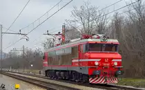 S� 363-028 f�hrt als Lokzug durch Maribor-Tabor Richtung Verschiebebahnhof Tezno. /4.4.2013