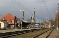 7.4.2013 Bahnhof Swinem�nde / Swinoujscie - Warzow