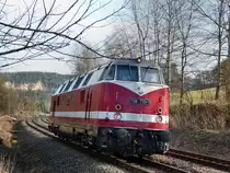 118 770 bei der R�ckfahrt durch Strand bei Rathen. 7.4.13