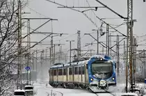 EN57 224 mit einer RB nach Wisła Głębce in Katowice Ligota (01.04.2013).