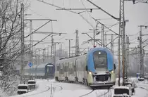 EN76 006 mit einer RB nach aus Katowice nach Tychy Lodowisko. In Katowice Ligota (01.04.2013).