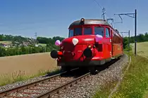 OeBB: RBe 2/4 202 (1938) auf Sonderfahrt bei Walterswil am 26. Mai 2012.        Foto: Walter Ruetsch