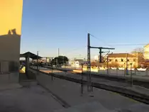 Blick auf die Bahnsteige am 07.02.2013 in Jerez de la Frontera.
