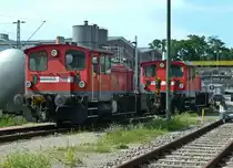 335 164-0 und 335 152-5 beim Freiburger Bahnhofsfest am 24.06.12 abgestellt im Bw.