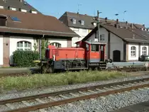 335 140-0 am 22.08.11 beim Rangieren auf Gleis 8 des Freiburger Hauptbahnhofs. Sie wird gleich einen Dosto-Park in die Abstellung schieben.