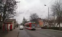 HAVAG 610 als Linie 5 nach Bad D�rrenberg, am 04.12.2012 in Schkopau.
