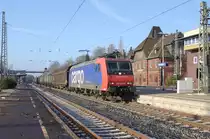 482 027-0 mit Gz und Lichtgru� in Fahrtrichtung Norden. Aufgenommen am 02.03.2013 in Eichenberg. Gru� zur�ck an den Tf! ;)