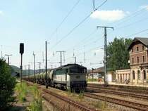 750 061 mit G�terzug in Bad Schandau (27.07.2006)