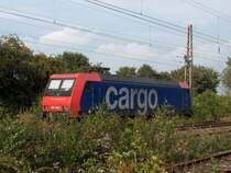 481 005-7 macht bei bestem Wetter ihre Tagesruhe im Gbf Gelsenkirchen Bismarck. 4.9.06
