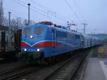 Am Abend,vom 12.April 2013,mu�te die SRI 151 170 die Kreidewagen in Bergen/R�gen noch rangieren.