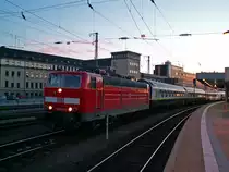 181 205 am 14.4.2013 mit einem Ausstellungszug der SNCF auf dem weg nach D�sseldorf in Saarbr�cken.