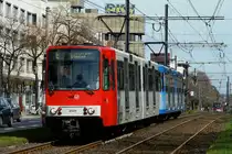 2101 auf der Aachener Stra�e auf H�he des Maarweges im Stadionverkehr am 14.04.2013