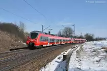 442 730 (94 80 0442 730-8 D-DB) + 253 (94 80 0442 253-1 D-DB) als S39338 am 02.03.2013 bei P�lling