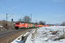 152 057 (91 80 6152 057-6 D-DB) mit Containerzug am 02.03.2013 bei P�lling