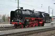 01 118 beim Rangieren Gie�en HBF am 14.04.2013. Kurz danach ging es wieder zur�ck in die Heimat Frankfurt mit einer l�ngeren Pause Bad Nauheim.