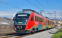 S� 312-138 f�hrt durch Maribor-Tabor Richtung Zidani Most. /10.4.2013