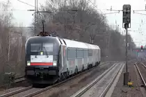 ES 64 U2-036 mit HKX 1802 nach K�ln in Recklinghausen-S�d 15.4.2013
