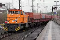 Northrail als Lok 6 in Diensten der Wanne-Herner Eisenbahn in Recklinghausen-S�d 15.4.2013