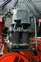 Luftpumpe der Knorr-Bremse der 42 2768 im Bw Nördlingen (Bayerisches Eisenbahnmuseum). 14.04.2013