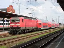 Am 19.04.2013 fuhr 143 053 auf der RE 20 in Stendal ein und dann wieder zur�ck nach Halle/Saale.
