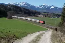 EC 218 von Graz nach Frankfurt bei Vachendorf am 15.04.2013