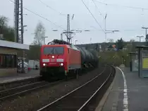 189 021 durchf�hrt am 19. April 2013 mit einem kesselzug den Bahnhof Ha�furt Richtung Bamberg.