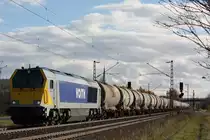 Stock 264 003 am 2.11.12 mit einem Kesselzug in Th�ngersheim.