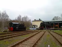 Am 20.04.13 war im Eisenbahnmuseum Adorf Saisoner�ffnung. Zusehen 100 765-7 und 86 607.