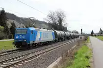 Die 185 529-5 LTE hier bei Leutesdorf am 14.04.2013