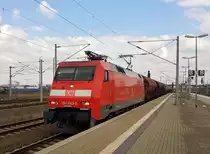 152 043-6 mit einen gem.Gz in Bitterfeld an 07.04.2013