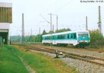 928 418 ist als RB nach Pleinfeld am 18.10.95 gerade in Gunzenhausen abgefahren. 
