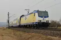 Am 9.April 2013 zog ME146 02 bei Burgstemmen einen ME nach G�ttingen.