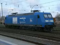 Wieder ist eine gute,alte Bekannte in Bergen/R�gen:PRESS 145 030 am 25.April 2013.