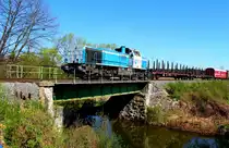 Schlumpfine wie HP Sie nennt (GKB2170.001) bef�hrt die Anschlussbahn Gleinst�tten. 24.04.2013