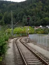 Ein Lichtsignal in Eberbach Bhf am 09.09.11
