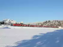 Die 111 005 mit einer RB am 16.03.2013 unterwegs bei Kleis.