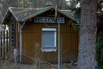 Haltepunkt Leutewitz der Schmalspurstrecke Lommatzsch - L�thain.
14.04.3013  17:50 Uhr.