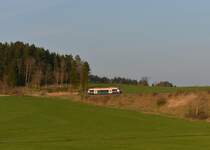 650 565 (VT 65) als RB nach Plattling am 24.04.2013 bei Rohrbach.