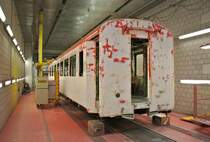 Tag der offenen T�r in den Depots und Werkst�tten im Glisergrund: AB 4171 in der Lackiererei, 27.04.2013.