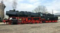50 3708-0 in Gera. Die Dampflok 50 3708-0 war bei den 2. Geraer Eisenbahnfr�hling in Gera zusehen. Foto 13.04.2013 