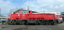 Die Voith Gravita 10BB war bei den 2. Geraer Eisenbahnfr�hling in Gera zusehen. Foto 13.04.2013 