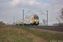 ET 445.104 (445 104-3) ODEG - Ostdeutsche Eisenbahn GmbH als RE2 (RE 37372) von Wittenberge nach Cottbus in Vietznitz. Netten Gru� an den Tf! 25.04.2013