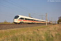 411 530-9  Jena  als ICE 1508 von M�nchen Hbf nach Warnem�nde in Vietznitz. 25.04.2013