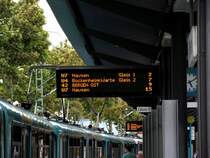 Zugzielanzeiger am 09.07.11 in Frankfurt Enkheim