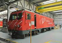 Tag der offenen T�r in den Depots und Werkst�tten im Glisergrund: MGB HGe 4/4 ll Nr. 1, 27.04.2013.