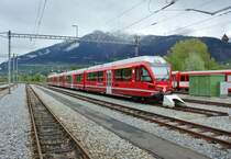 Da die RhB zu wenig Platz hat, werden div. neue Stammnetz Allegras im MGB Depot Glisergrund (bei Brig) in Betrieb gesetzt und sp�ter via Goms-Furka-Oberalp ins B�ndnerland �berf�hrt. Im Bild ist der ABe 4/16 3102. Bild am Tag der offenen T�re gemacht, 27.04.2013.