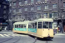 K�benhavn / Kopenhagen KS SL 16 (D�wag-GT6 900) Vester Voldgade / R�dhusplads (: Rathausplatz) am 24. April 1970.