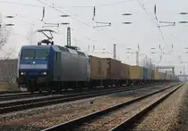 145-CL 202 von Crossrail mit einem KLV gen Norden in Orschweier. (04.04.2013)