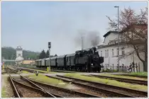 93.1420 vom „Verein Neue Landesbahn“ mit ihrem Sonderzug R 14764 von St. P�lten nach St. Aegyd am Neuwalde/Markt, aufgenommen am 28.4.2013 bei der Ausfahrt aus St.P�lten/Alpenbahnhof. http://www.landesbahn.at/ http://erlebnisbahn.oebb.at/index.html 

